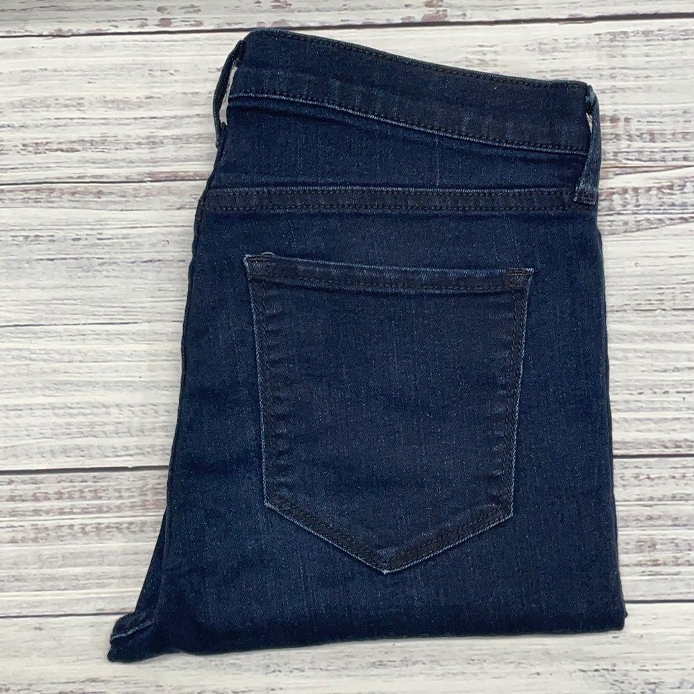 Banana Republic High Waist Skinny Ankle Women's Size 28 Dark Blue Denim Jeans